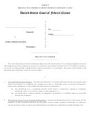 Form 8 - Protective Order In Procurement Protest Cases Printable pdf