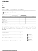 Request For Alternative Work Schedule (4/10) Form