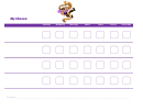 Tangled Weekly Chore Chart For Kids