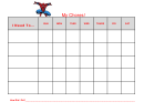 Spider Man Weekly Chore Chart For Kids