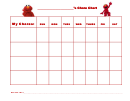 Elmo Weekly Chore Chart For Kids