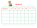 Handy Manny Weekly Chore Chart For Kids