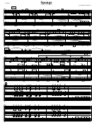 Sponge Sheet Music Printable pdf