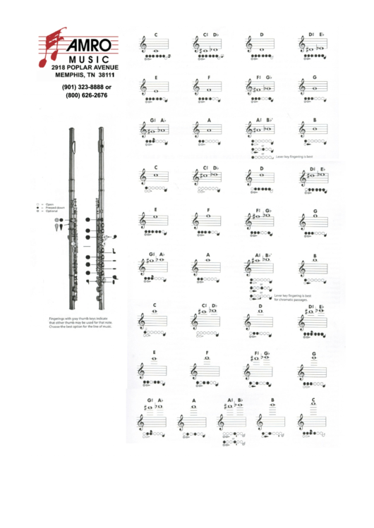 flute repertoire list template