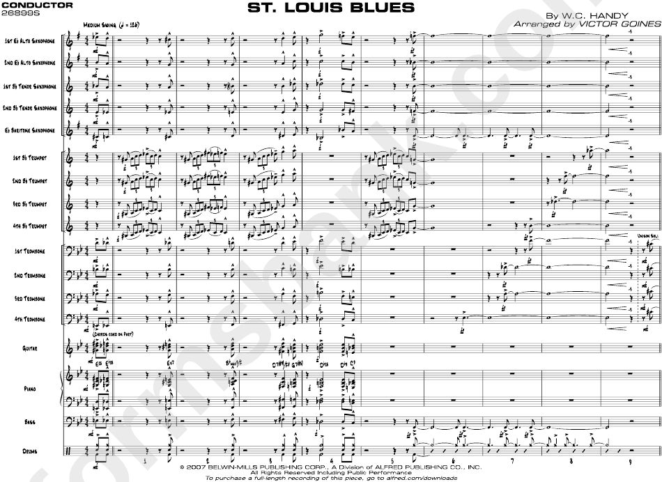 St. Louis Blues - W. C. Handy Arranged By Victor Goines