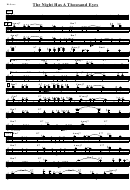 The Night Has A Thousand Eyes Sheet Music