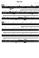 Big Nick By John Coltrane Sheet Music