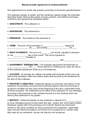 Fillable Massachusetts Agreement To Sublease/sublet Form Printable pdf