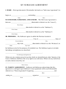 Ky Sublease Agreement Template