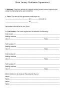 Fillable New Jersey Sublease Agreement Template Printable pdf
