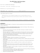 Assistant Store Manager Job Description Printable pdf