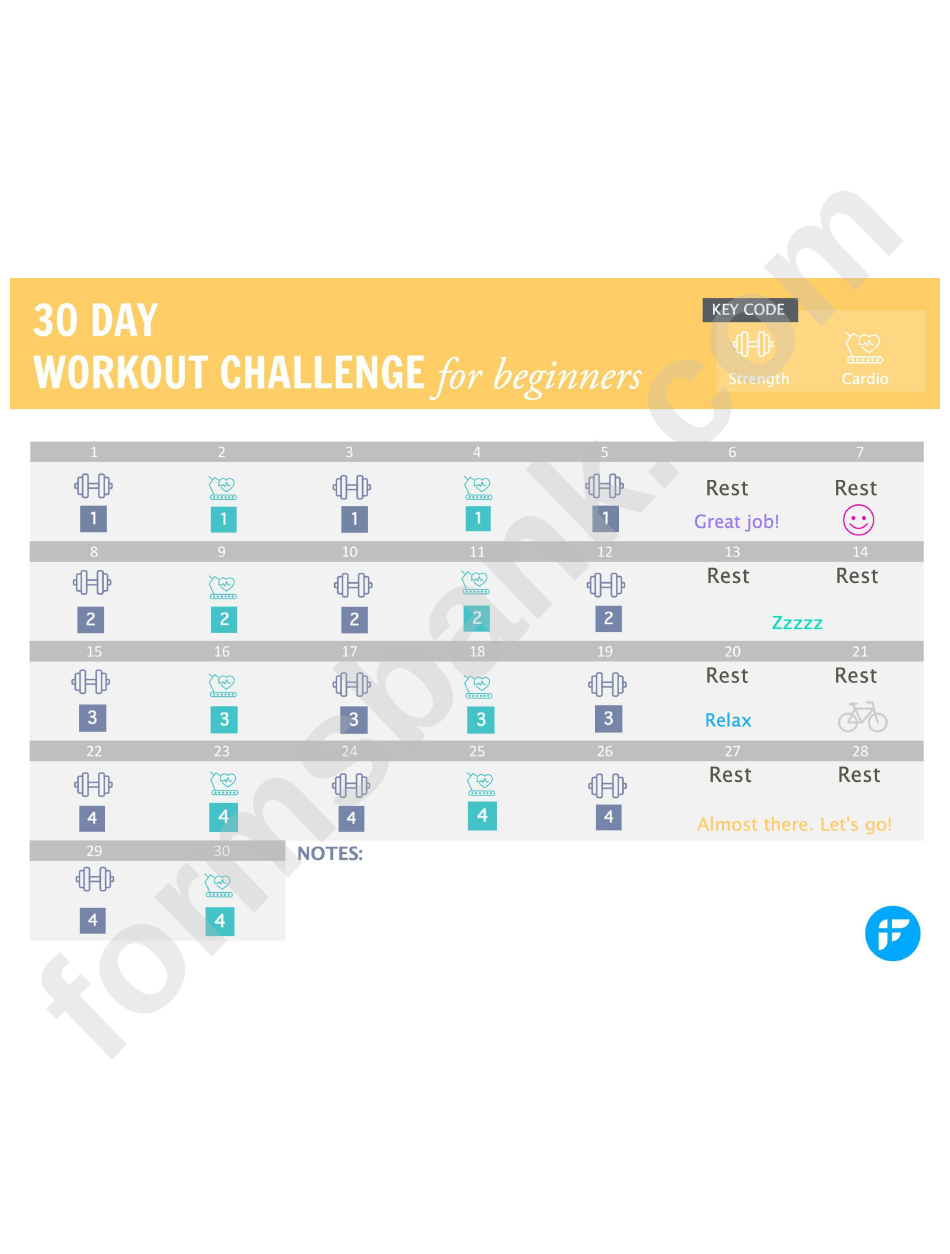 30 Day Challenge Workout For Beginners