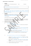 Memorandum Of Understanding Printable pdf