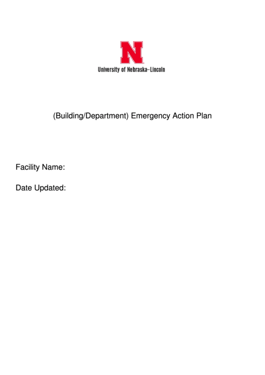 Emergency Action Plan Printable pdf
