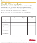 Monthly Weight Loss Tracker