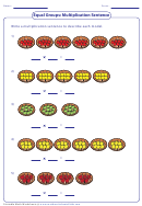 Equal Groups Multiplication Sentence Worksheet Template