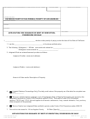 Application For Issuance Of Writ Of Execution, Possession Or Sale Form - Superior Court Of California