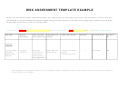 Risk Assessment Template Example