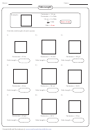 Side Length Worksheet Template With Answer