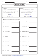 Expressing Numbers In Standard Notation Worksheet With Answer Key