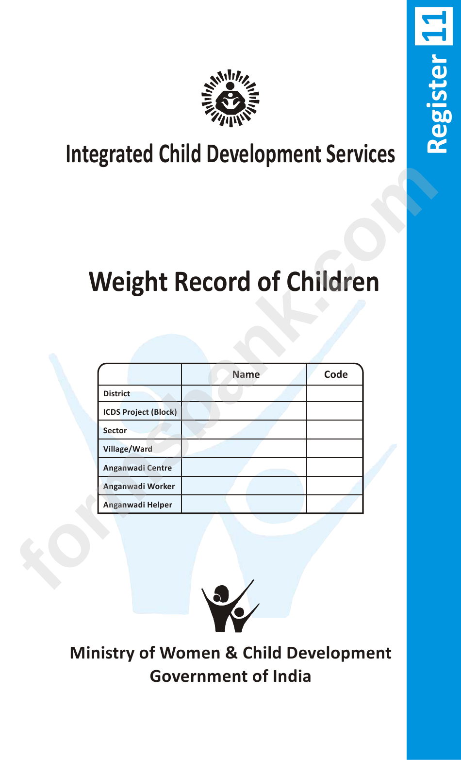 Weight Record Of Children