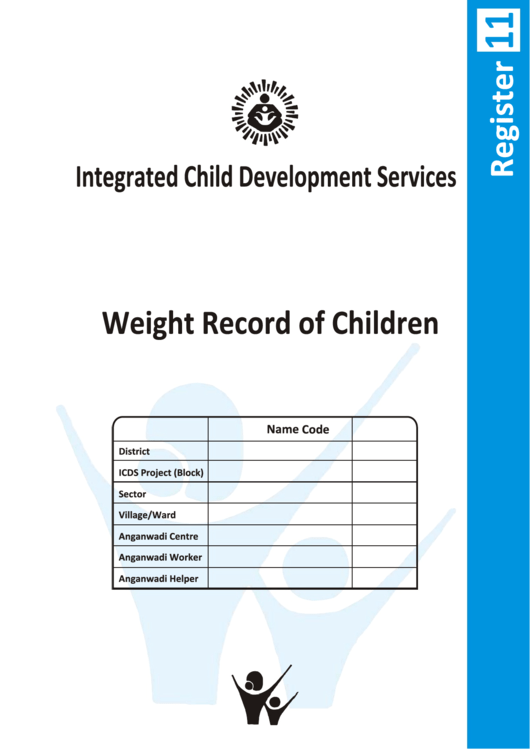 Weight Record Of Children Printable pdf