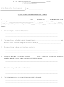 Report On The Guardianship Of The Person Form