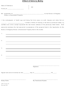 Aoc Form 44 - Affidavit Of Notice By Mailing