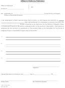 Aoc Form 44a - Affidavit Of Notice By Publication