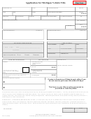 Tr-11l - Application For Michigan Vehicle Title