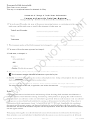 Statement Of Change Of Trade Name Information Form - Colorado Secretary Of State