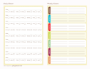 Daily And Weekly Chore Chart Template