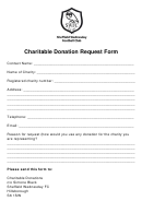 Charitable Donation Request Form