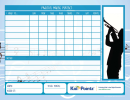 Music Practice Chart Template - Blue
