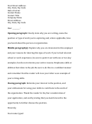 Cover Letter Examples