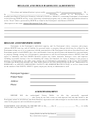 Release And Hold Harmless Agreement Template