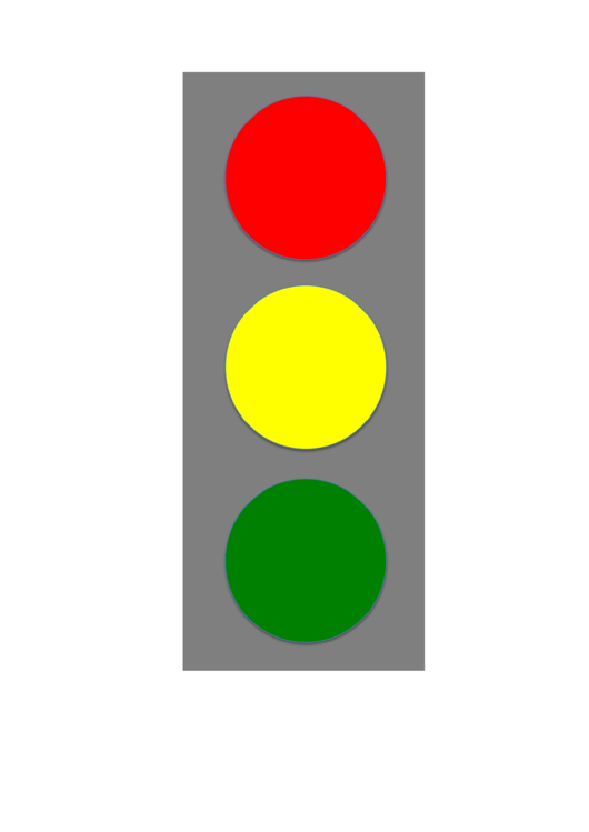 Large Traffic Light Template