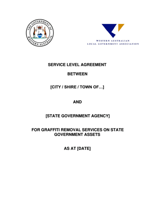 Service Level Agreement Printable pdf