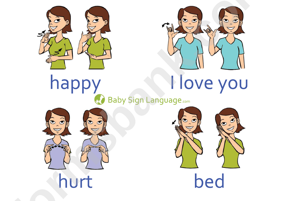 Baby Sign Language Chart