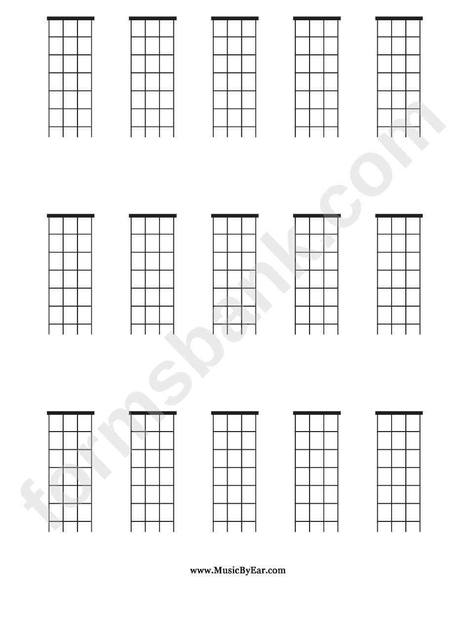 Mandolin Blank Chord Chart printable pdf download