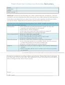 Parent/teacher Conference Reminder-Elementary Printable pdf