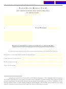 Request For Redaction Of Personal Identifiers 1