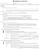 Fillable Roommate Contract Printable pdf