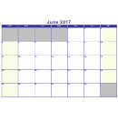 Calendar Template - June 2017