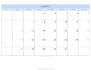 July 2014 Calendar Template