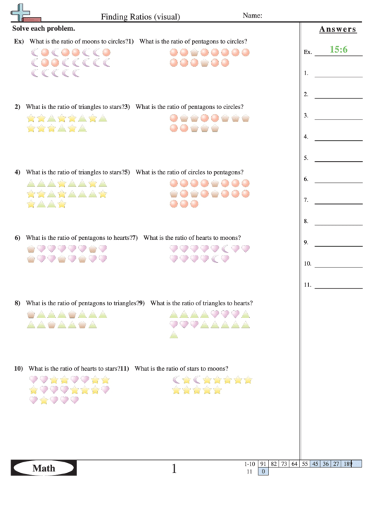 Finding Ratios printable pdf download