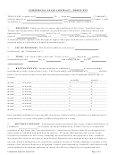 Fillable Commercial Lease Contract - Triple Net Printable pdf