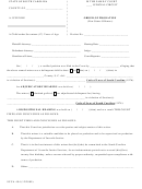 Order Of Probation Form - Non-status Offenses