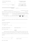 Affidavit And Order For Activation Of Support