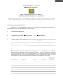 Application For A State Issued Certificate Of Franchise Authority - South Carolina Secretary Of State